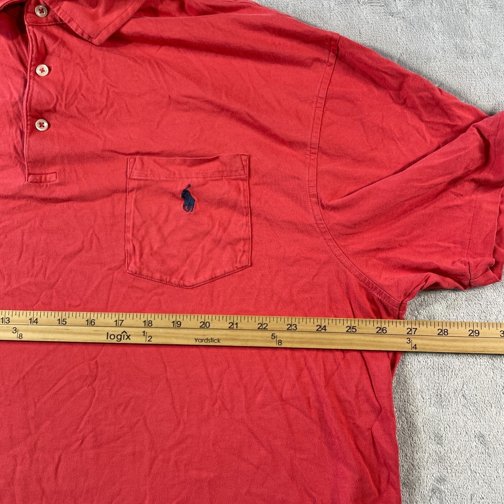 Polo Ralph Lauren Shirt Men 2XB Red Classic Fit Preppy Casual Lightweight Preppy - Picture 4 of 10